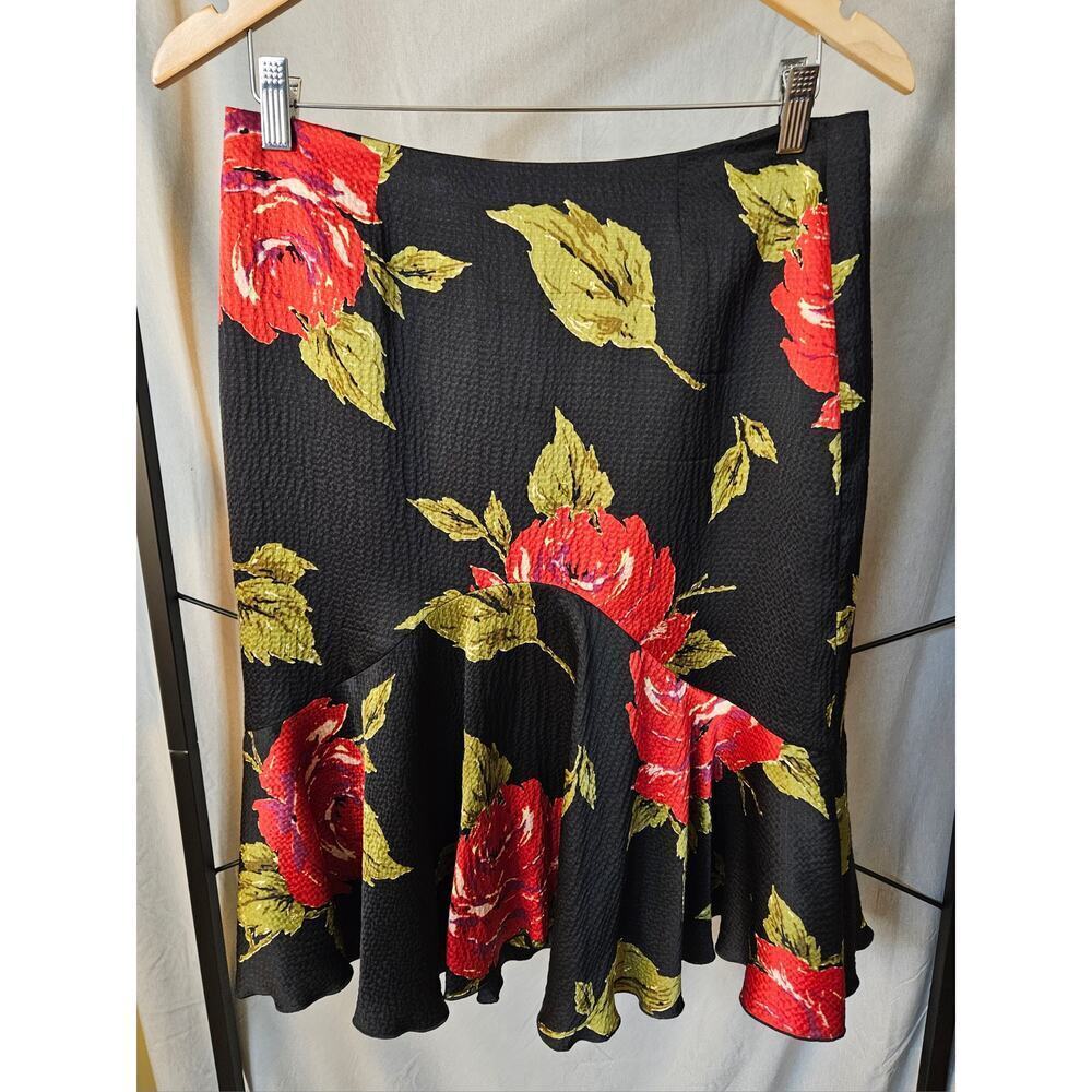Trina Turk Silk Floral Skirt Size 4